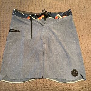Rip Curl Blue Board Shorts Quick-Dry Athletic